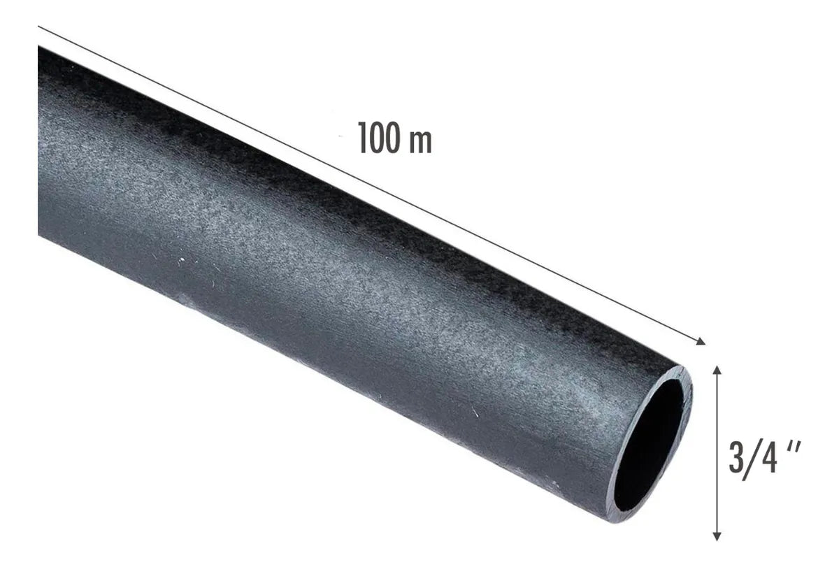 100 Mts Cañeria Manguera Plansa De Polietileno 3/4 Pulgadas