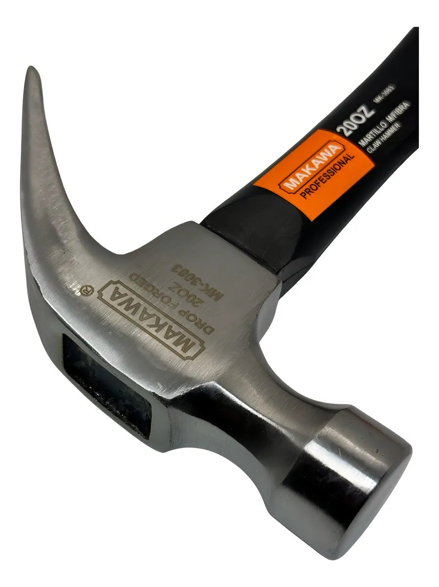 Martillo Carpintero Mango De Fibra 20 Oz Profesional Mkwa