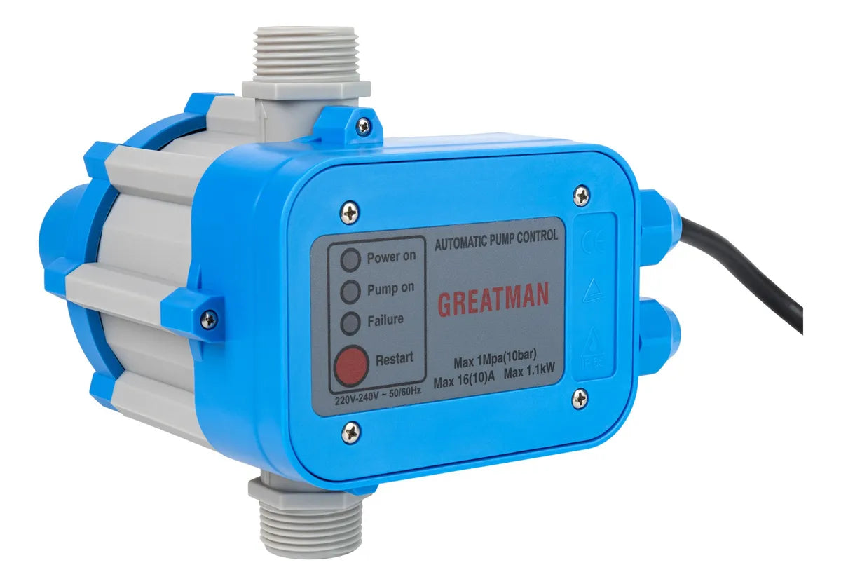 Kit Bomba De Agua 0,5hp + Controlador De Presión