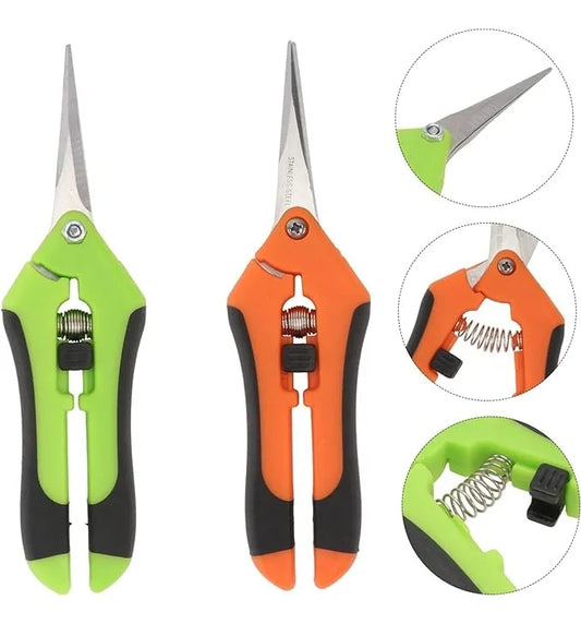 2pk Tijera Poda Plantas Jardinería Huerto Cuerpo Aluminio