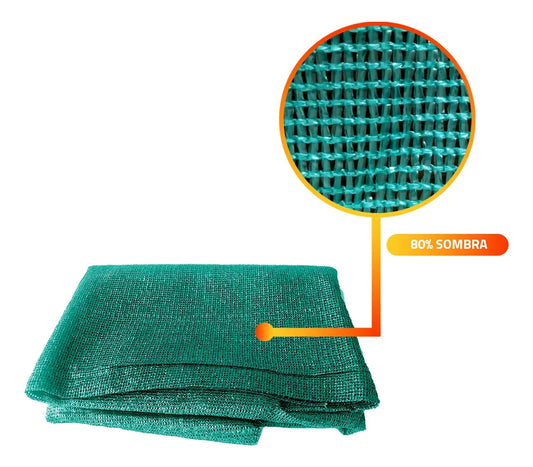 Malla Raschel 80% Sombra Ancho 4.2 Mts X 10 Mts Largo (42m2)