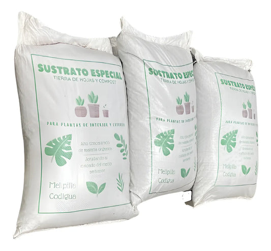 Tierra de hoja premium sustrato 50 litros por 3 Sacos