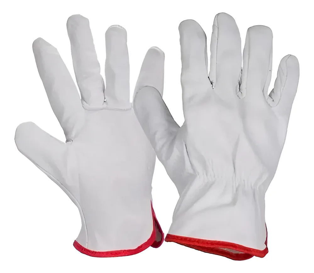 Guantes De Cabritilla Con Forro Certificado Pack 10 Unidades