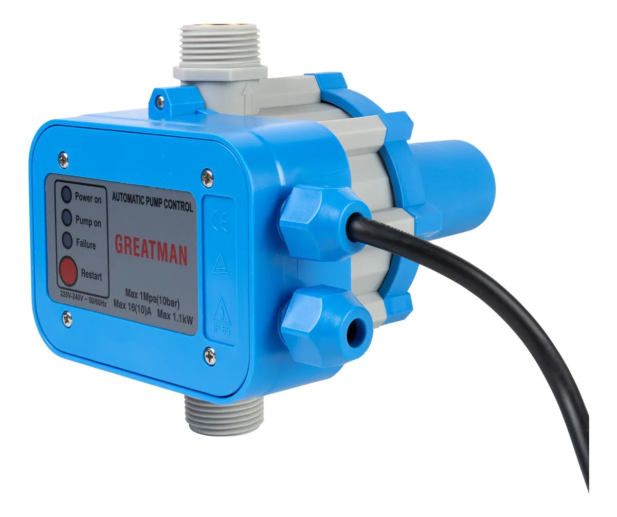 Kit Bomba De Agua 0,5hp + Controlador De Presión