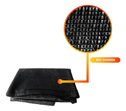 Malla Raschel 80% Sombra Ancho 4.2 Mts X 10 Mts Largo (42m2)