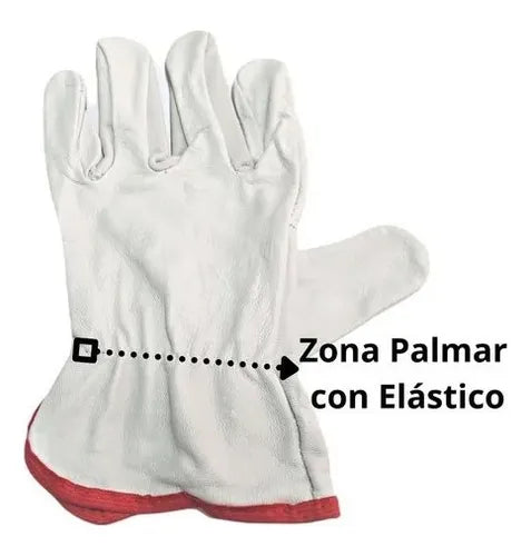 Guantes De Cabritilla Con Forro Certificado Pack 10 Unidades