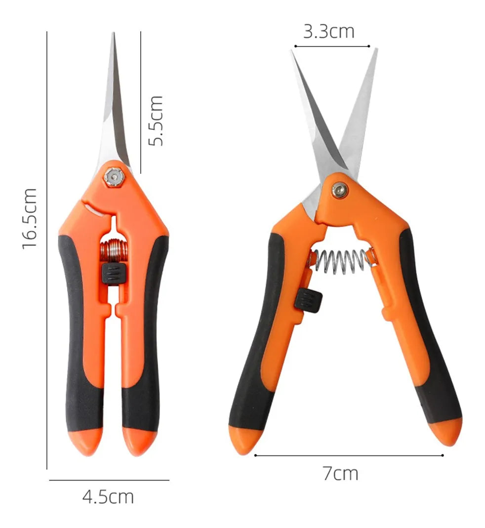 2pk Tijera Poda Plantas Jardinería Huerto Cuerpo Aluminio