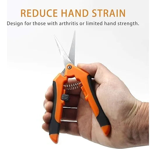 2pk Tijera Poda Plantas Jardinería Huerto Cuerpo Aluminio