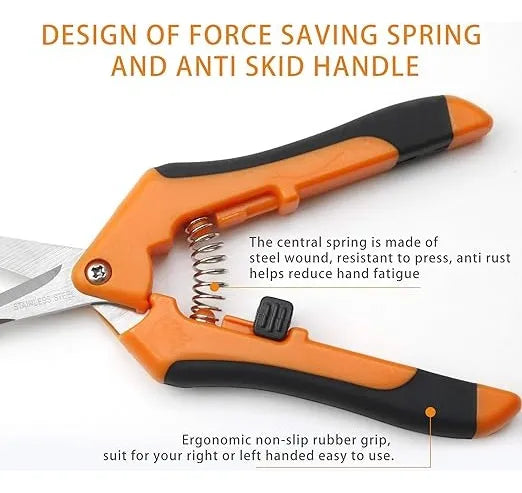 2pk Tijera Poda Plantas Jardinería Huerto Cuerpo Aluminio